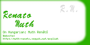 renato muth business card