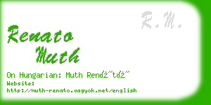 renato muth business card